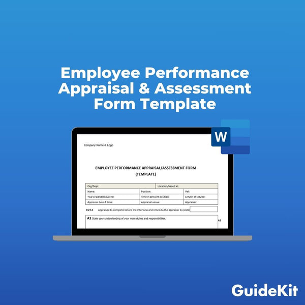 Employee Performance Appraisal & Assessment Form Template