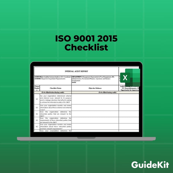 ISO 9001:2015 Checklist