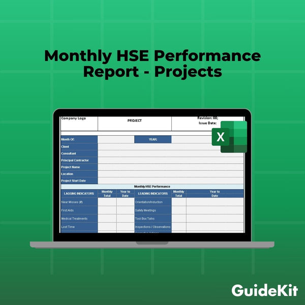 Monthly HSE Performance Report - Project