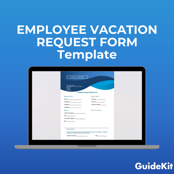 Employee Vacation Request Form Template