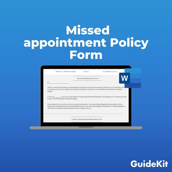 Missed Appointment Policy Form
