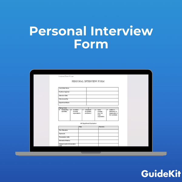 Personal Interview Form